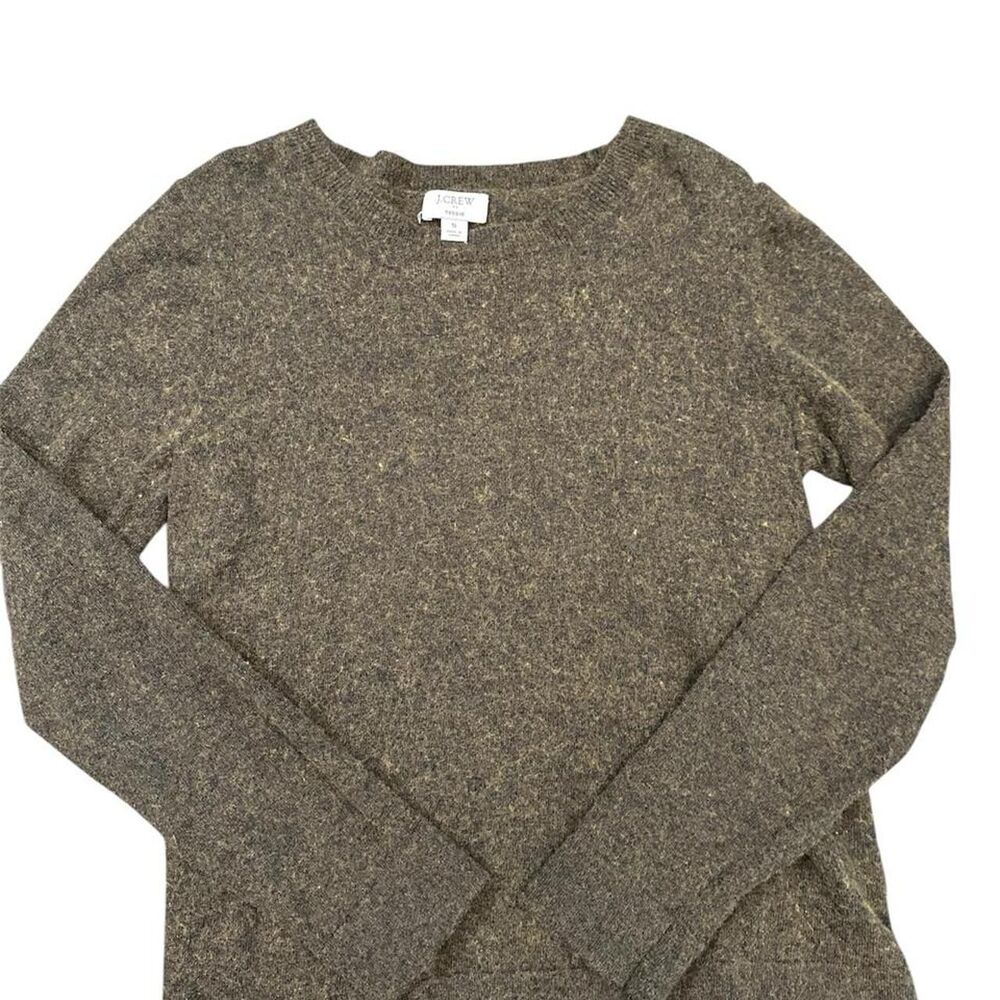 Jcrew Women's Brown and Green Jumper
